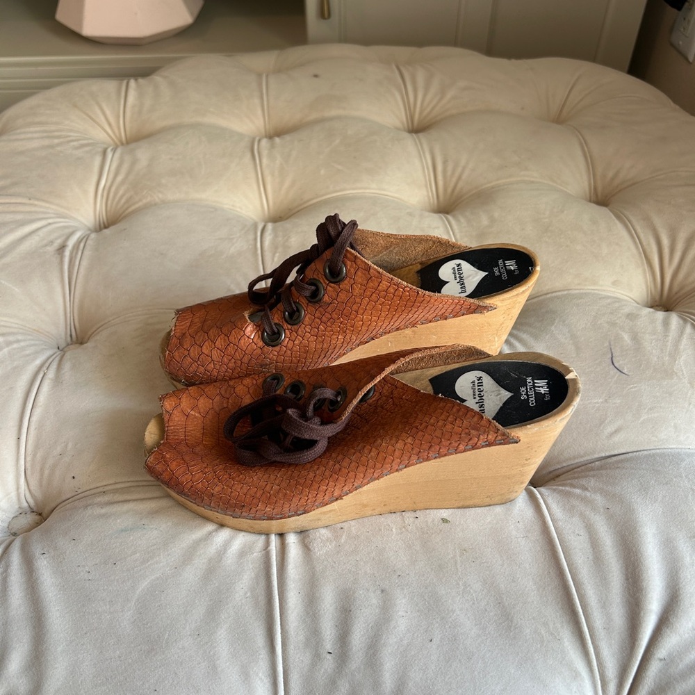 HM Brown Wedge Sandals